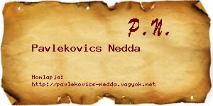 Pavlekovics Nedda névjegykártya
